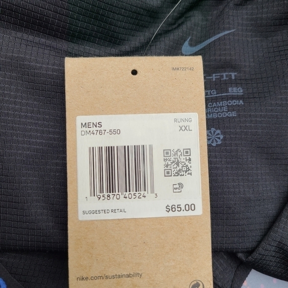 NWT Men's Nike Running Division Multicolor Shorts, DM4767-550, Size XXL - Picture 14 of 14